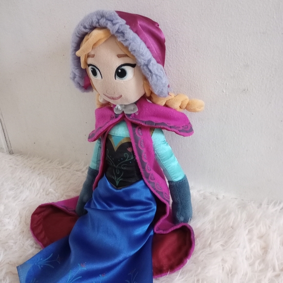 DISNEY Frozen Anna Doll Authentic Original Doll Winter Outfit Disney Store - 21" - Picture 6 of 9